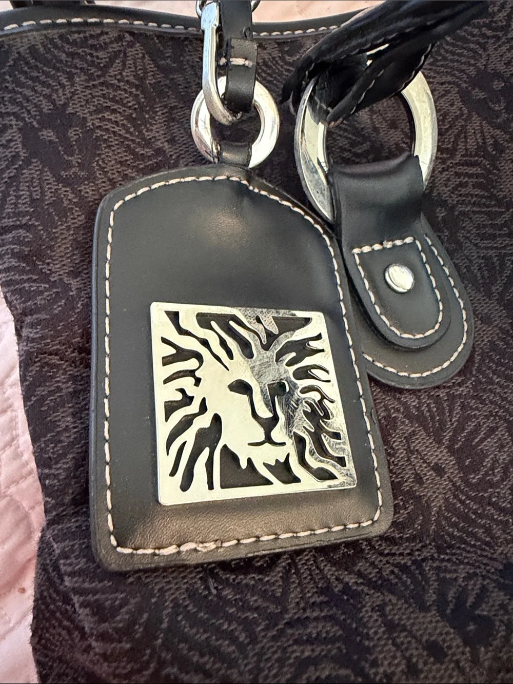 Anne Klein Black Tote with ID Tag